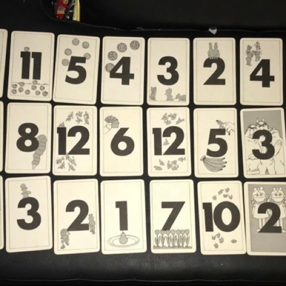 Vintage Sesame. Street Number Flash Cards - Picture 2 of 3